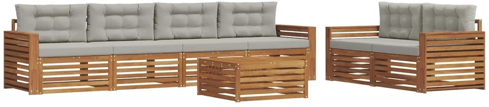 Lauko sofos komplektas 7 vnt. 6 vietos