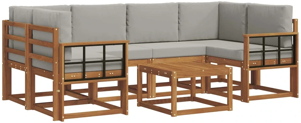 Lauko sofos komplektas 7 vnt. 6 vietos