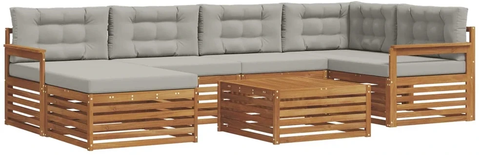 Lauko sofos komplektas 7 vnt. 6 vietos