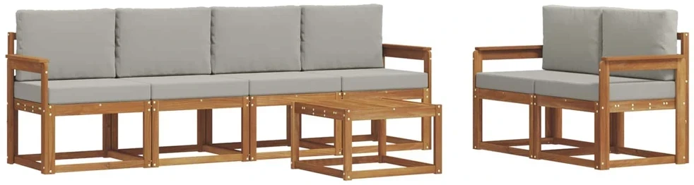 Lauko sofos komplektas 7 vnt. 6 vietos