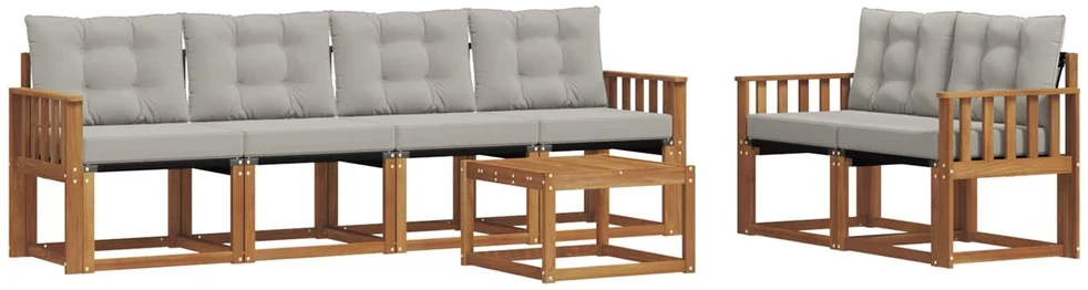 Lauko sofos komplektas 7 vnt. 6 vietos