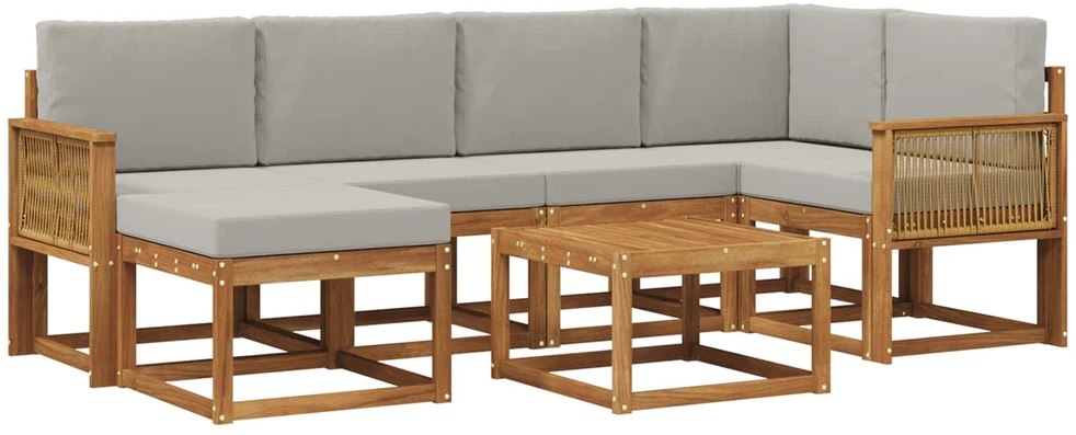 Lauko sofos komplektas 7 vnt. 6 vietos