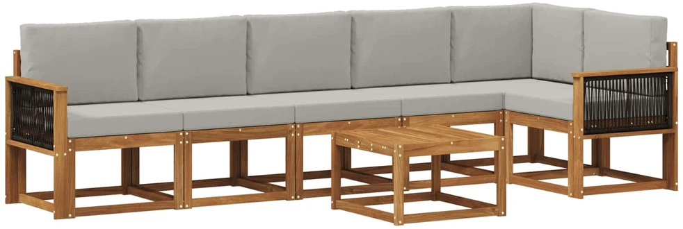 Lauko sofos komplektas 7 vnt. 6 vietos
