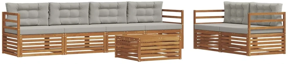 Lauko sofos komplektas 7 vnt. 6 vietos