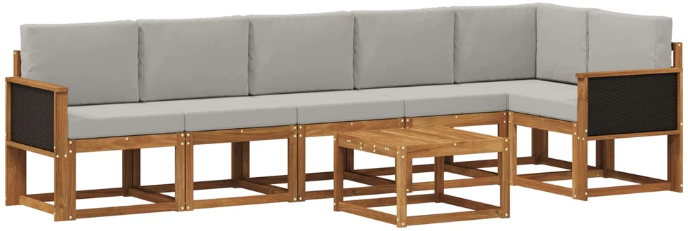 Lauko sofos komplektas 7 vnt. 6 vietos
