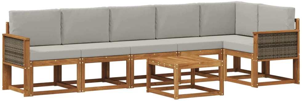 Lauko sofos komplektas 7 vnt. 6 vietos