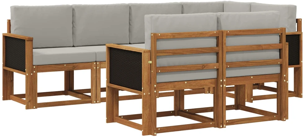 Lauko sofos komplektas 7 vnt. 7 vietos