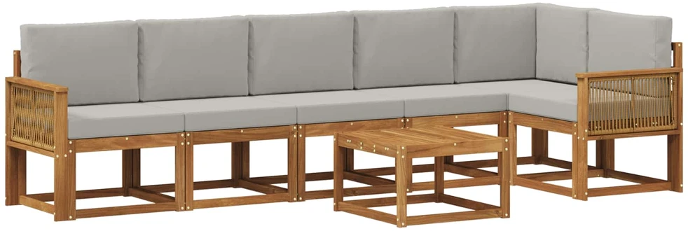 Lauko sofos komplektas 7 vnt. 6 vietos