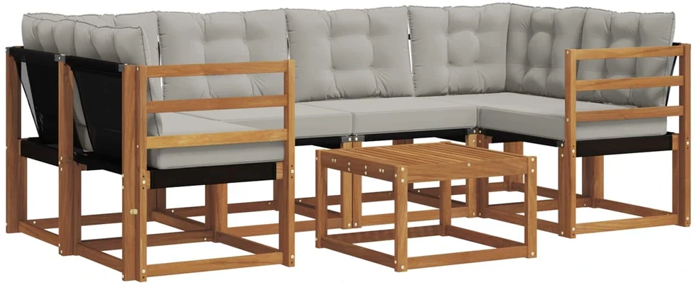 Lauko sofos komplektas 7 vnt. 6 vietos