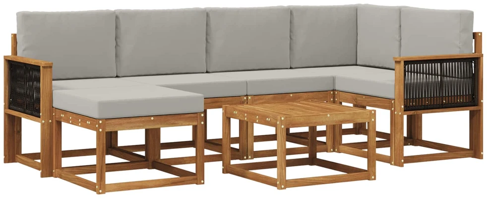 Lauko sofos komplektas 7 vnt. 6 vietos