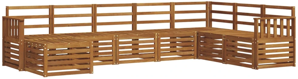 Lauko sofos komplektas 8 vnt. Natūrali