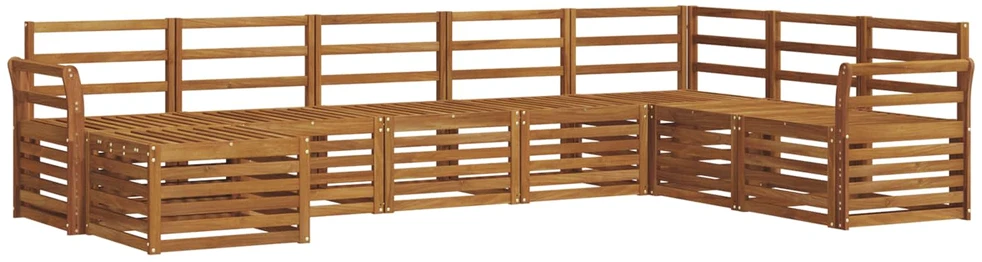 Lauko sofos komplektas 8 vnt. Natūrali