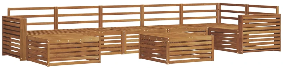 Lauko sofos komplektas 8 vnt. Natūrali