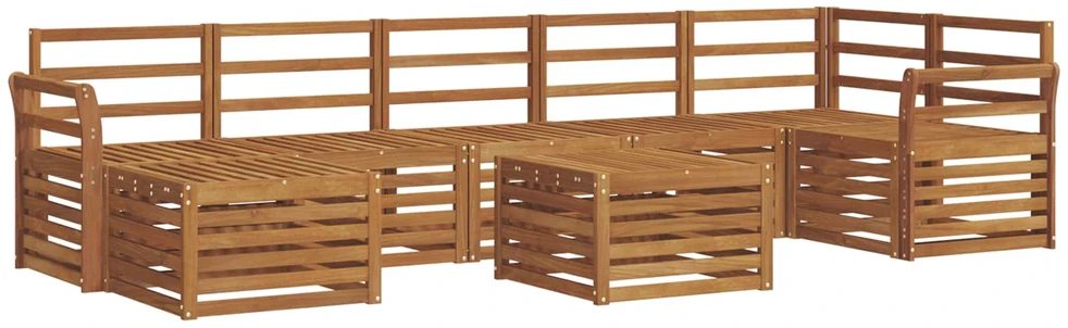 Lauko sofos komplektas 8 vnt. Natūrali