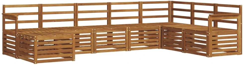 Lauko sofos komplektas 8 vnt. Natūrali