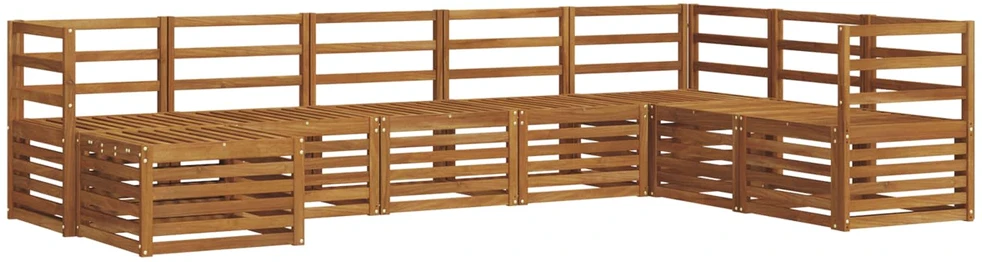 Lauko sofos komplektas 8 vnt. Natūrali