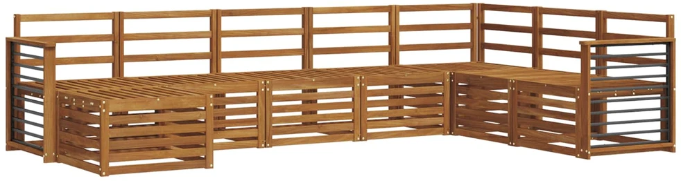 Lauko sofos komplektas 8 vnt. Natūrali