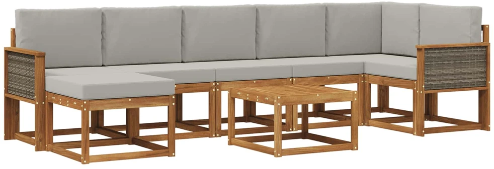 Lauko sofos komplektas 8 vnt. 7 vietos