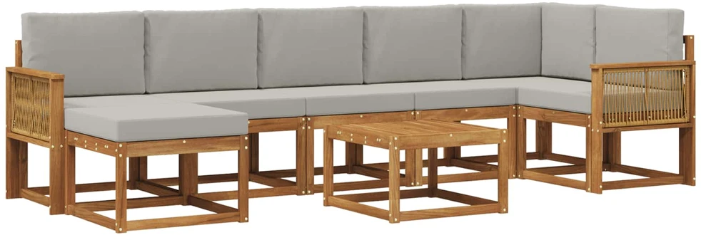 Lauko sofos komplektas 8 vnt. 7 vietos