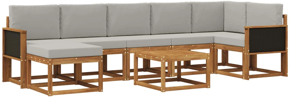 Lauko sofos komplektas 8 vnt. 7 vietos