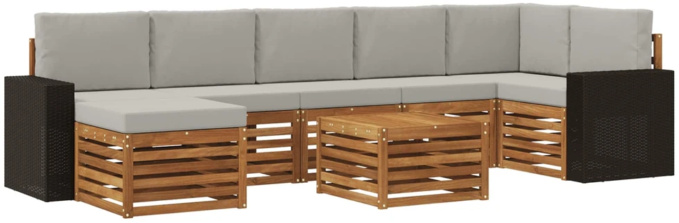 Lauko sofos komplektas 8 vnt. 8 vietos