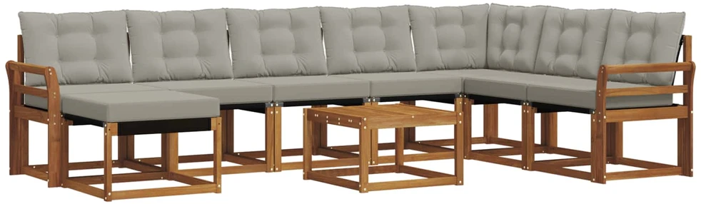 Lauko sofos komplektas 9 vnt. 8 vietos