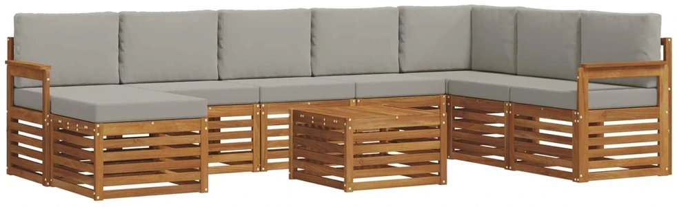 Lauko sofos komplektas 9 vnt. 8 vietos
