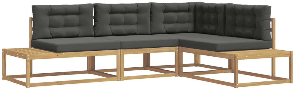 Lauko sofos komplektas Balta 277,5 x 198,5 x 73 cm Poliesteris