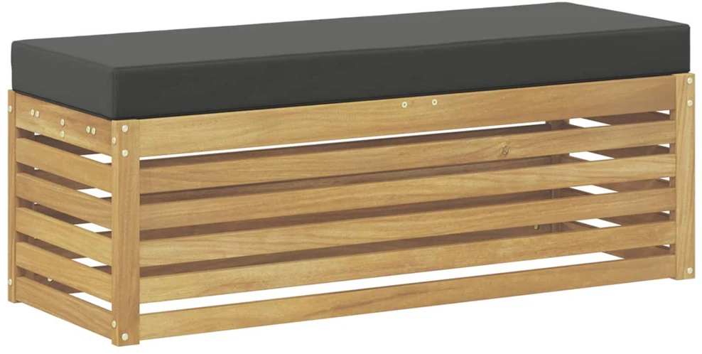 Lauko sofos komplektas Balta ir antracito 115 x 43 x 45 cm