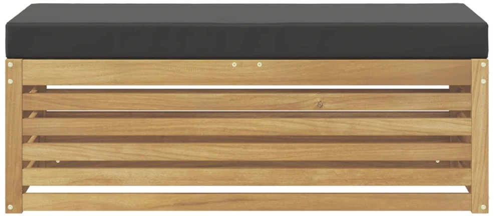 Lauko sofos komplektas Balta ir antracito 115 x 43 x 45 cm