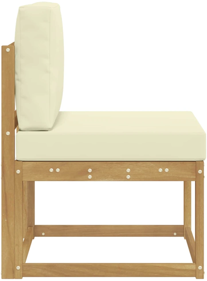 Lauko sofos komplektas Balta ir kreminė 59 x 63 x 73 cm