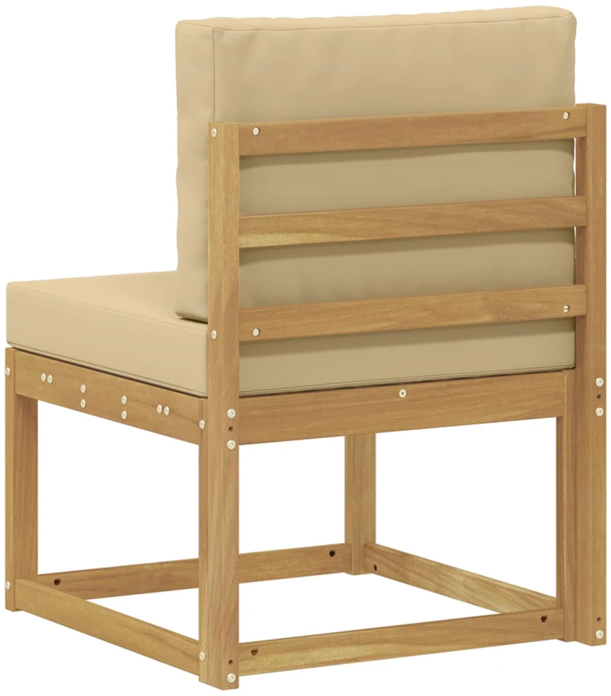 Lauko sofos komplektas Balta ir kreminė 59 x 63 x 73 cm