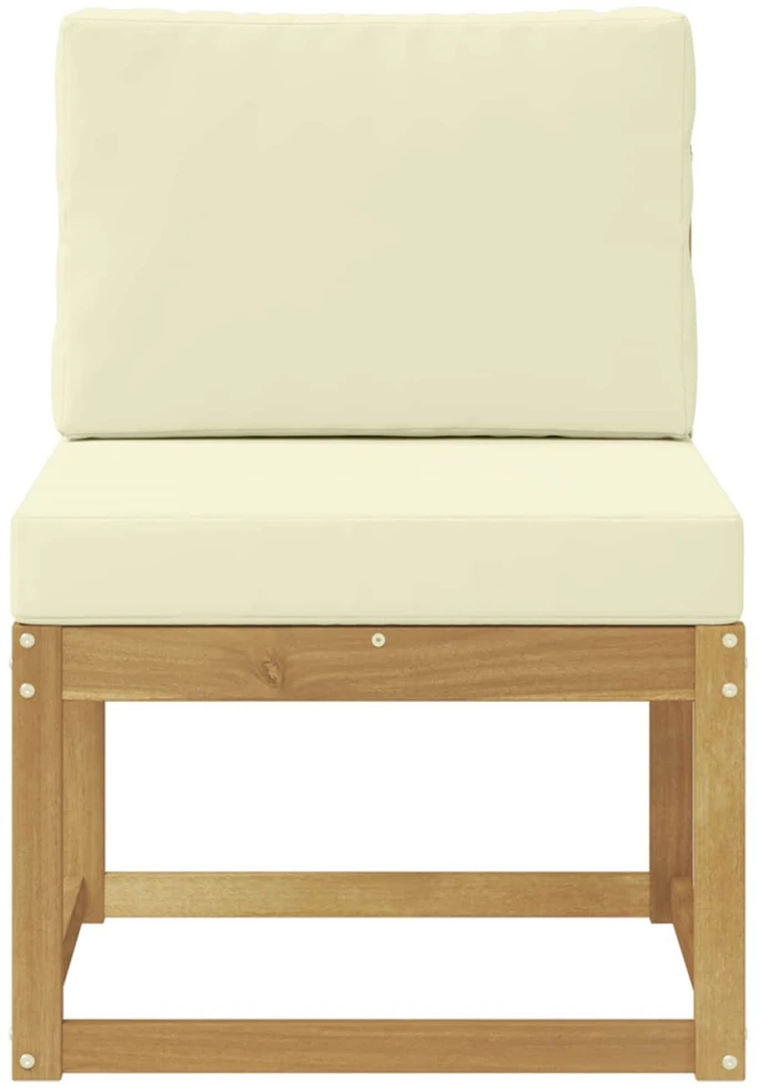 Lauko sofos komplektas Balta ir kreminė 59 x 63 x 73 cm