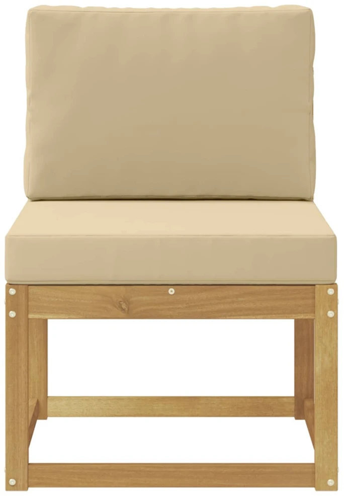 Lauko sofos komplektas Balta ir kreminė 59 x 63 x 73 cm