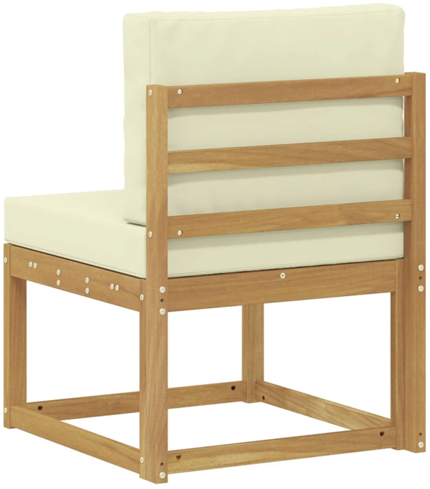 Lauko sofos komplektas Balta ir kreminė 59 x 63 x 73 cm