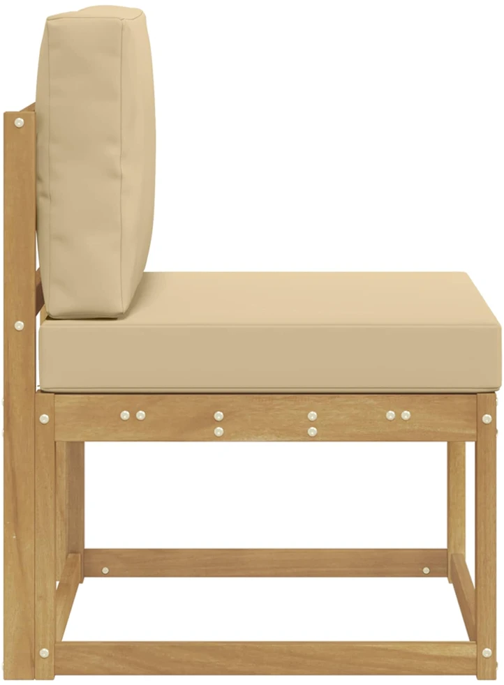 Lauko sofos komplektas Balta ir kreminė 59 x 63 x 73 cm