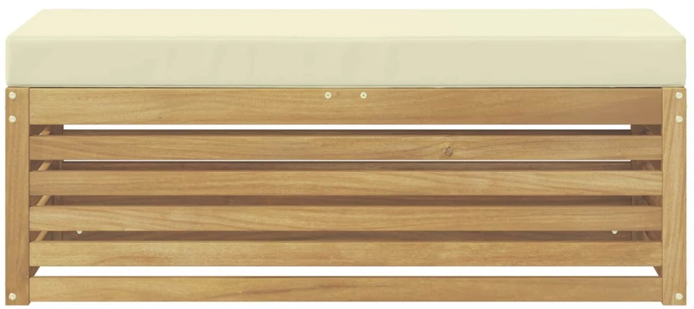 Lauko sofos komplektas Balta ir kreminė 115 x 43 x 45 cm