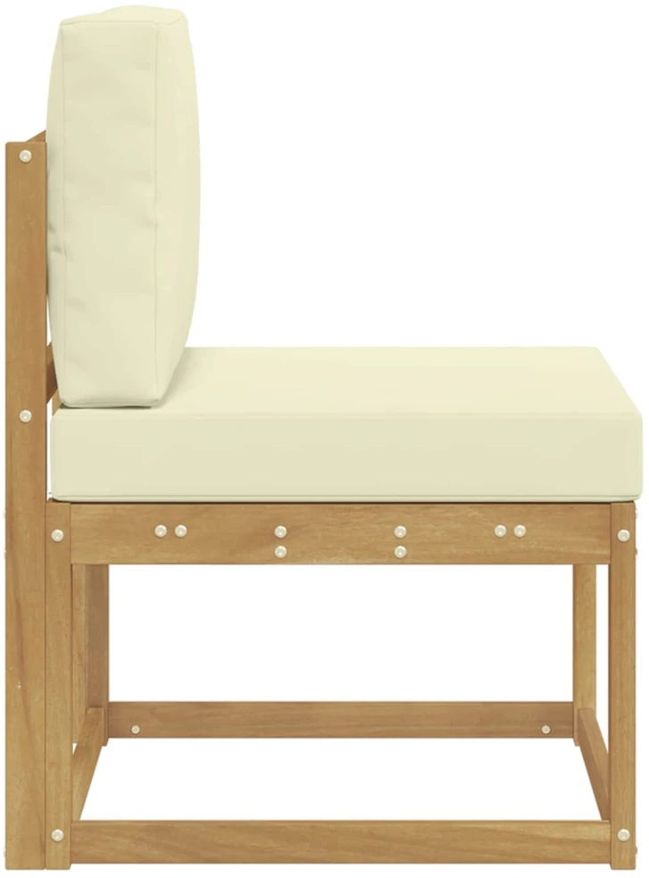 Lauko sofos komplektas Balta ir kreminė 59 x 63 x 73 cm