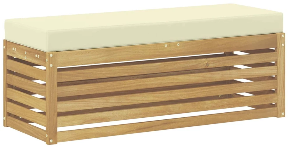 Lauko sofos komplektas Balta ir kreminė 115 x 43 x 45 cm