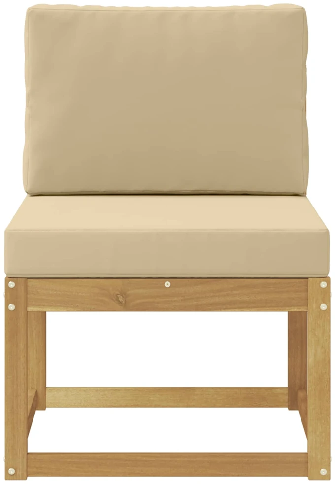 Lauko sofos komplektas Balta ir kreminė 59 x 63 x 73 cm