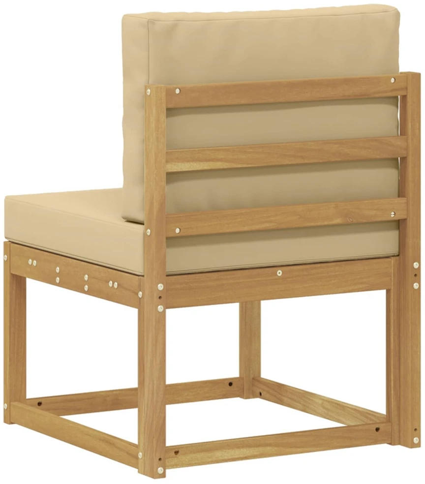 Lauko sofos komplektas Balta ir kreminė 59 x 63 x 73 cm