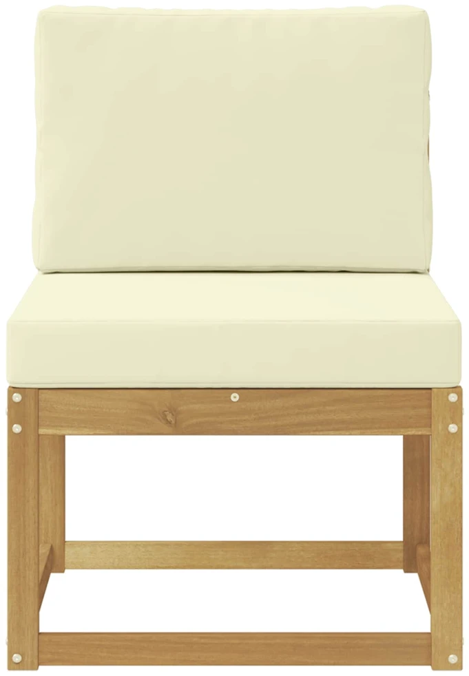 Lauko sofos komplektas Balta ir kreminė 59 x 63 x 73 cm