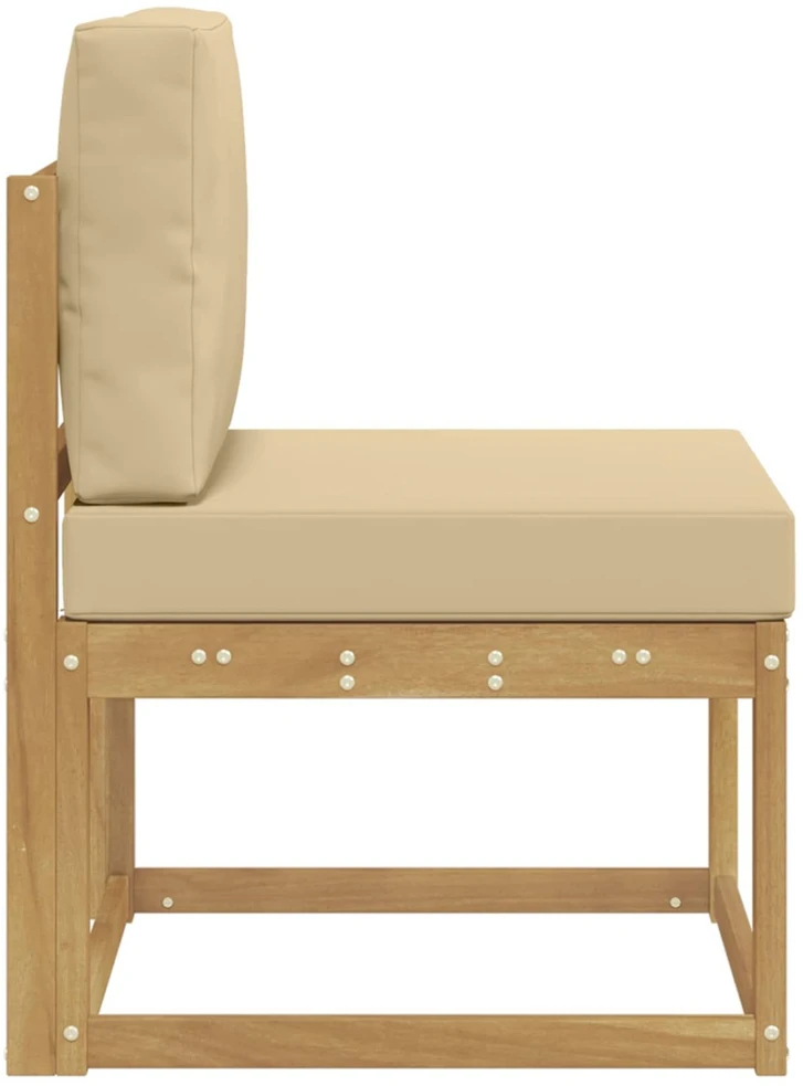 Lauko sofos komplektas Balta ir kreminė 59 x 63 x 73 cm