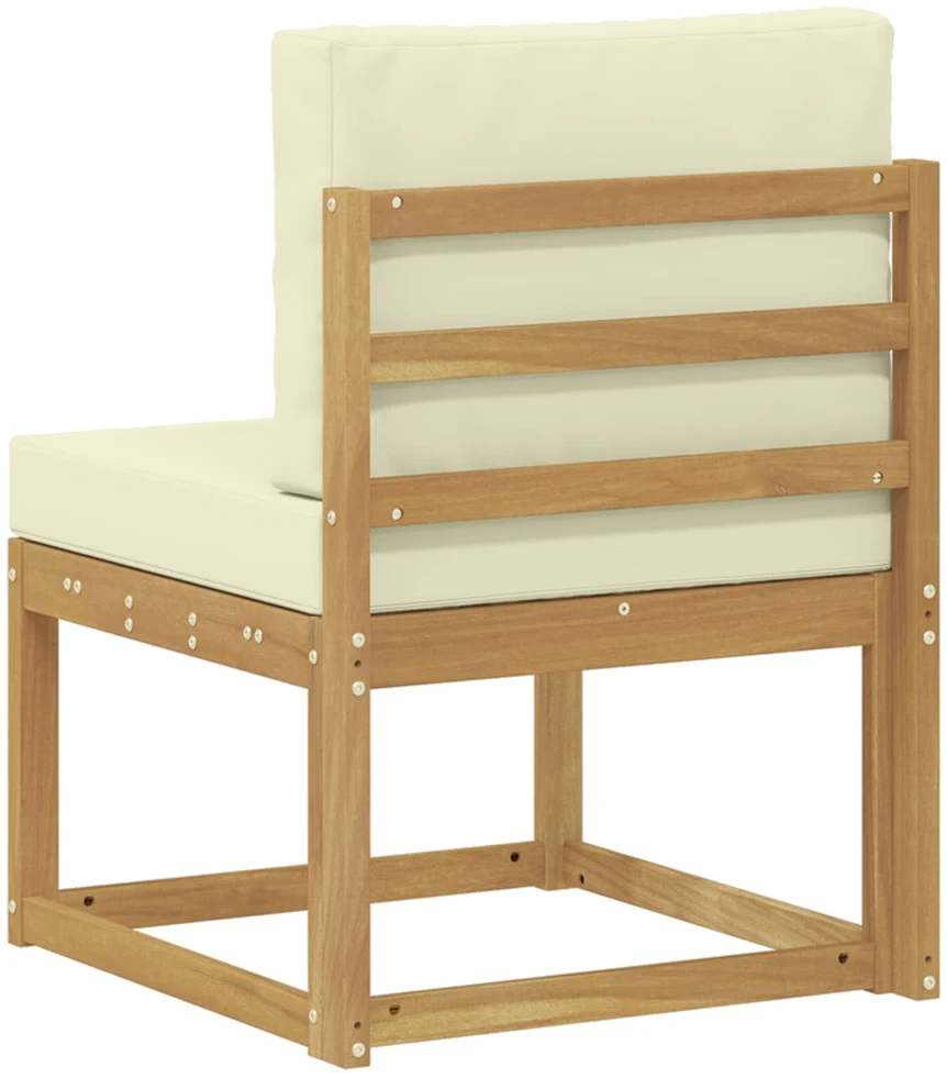 Lauko sofos komplektas Balta ir kreminė 59 x 63 x 73 cm