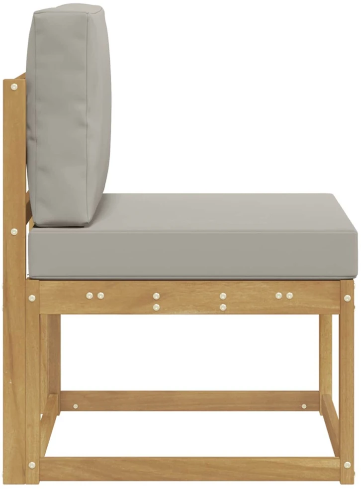 Lauko sofos komplektas Balta ir šviesiai pilka 59 x 63 x 73 cm