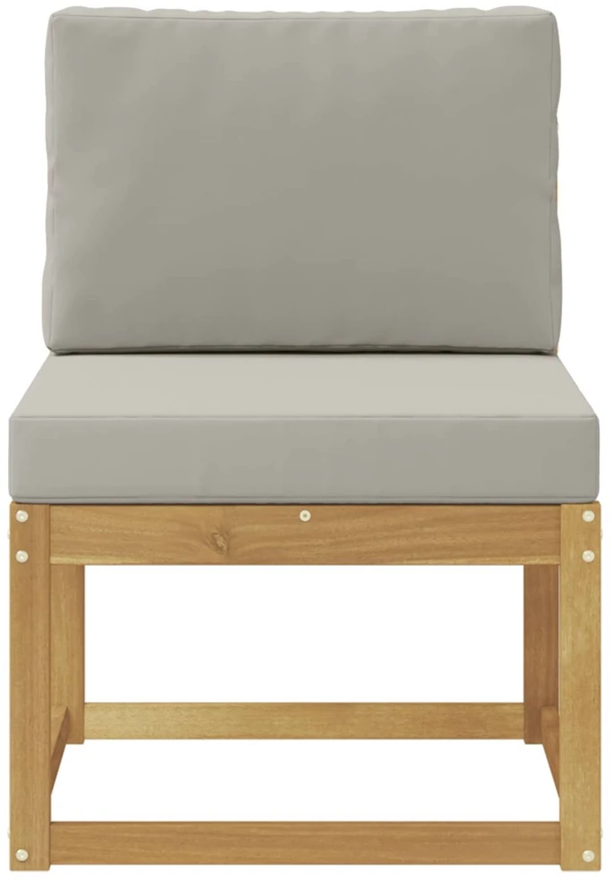 Lauko sofos komplektas Balta ir šviesiai pilka 59 x 63 x 73 cm