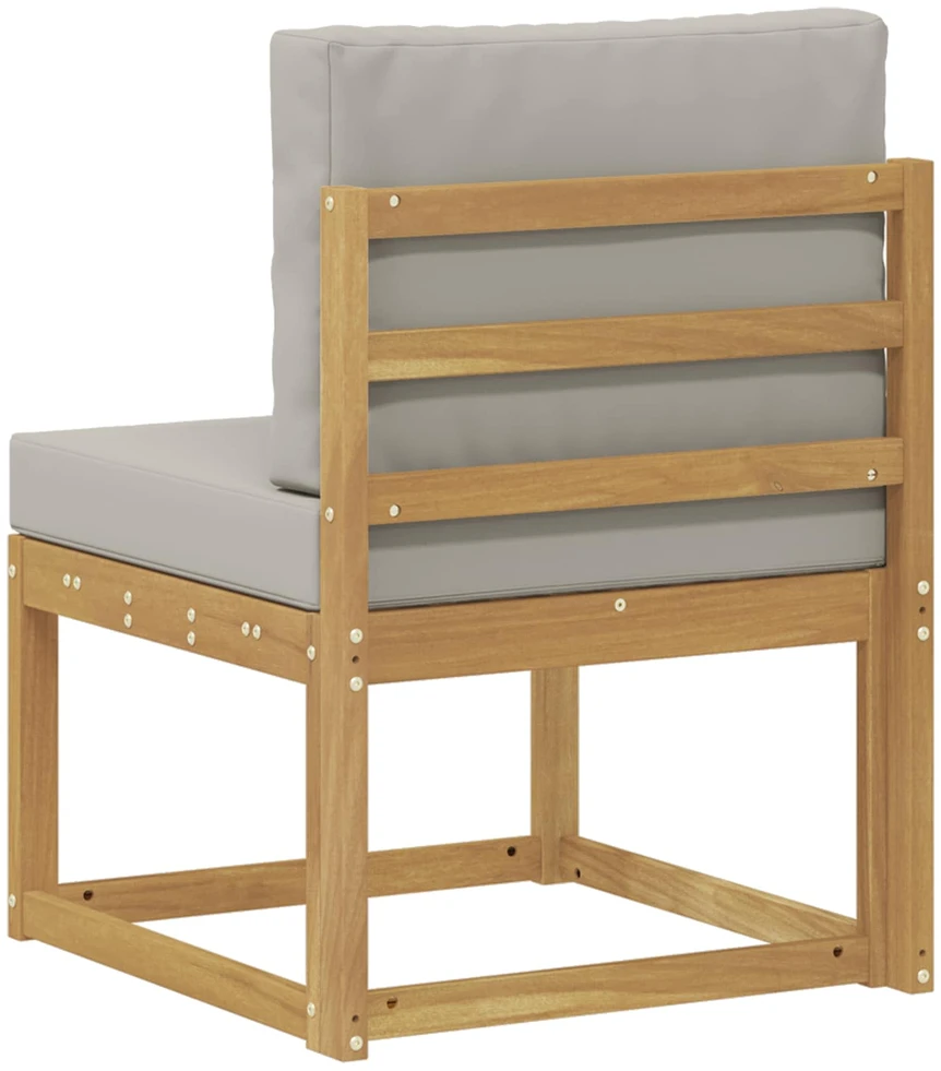Lauko sofos komplektas Balta ir šviesiai pilka 59 x 63 x 73 cm