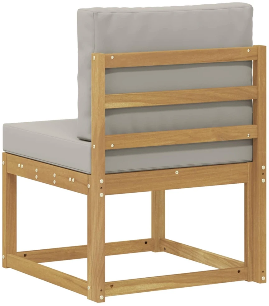 Lauko sofos komplektas Balta ir šviesiai pilka 59 x 63 x 73 cm