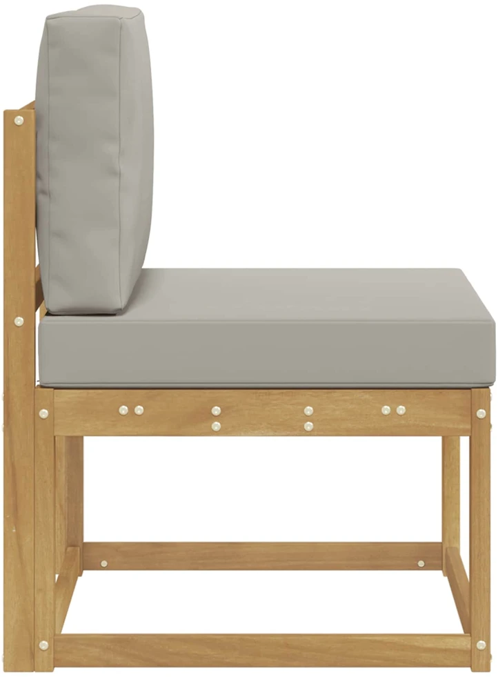 Lauko sofos komplektas Balta ir šviesiai pilka 59 x 63 x 73 cm