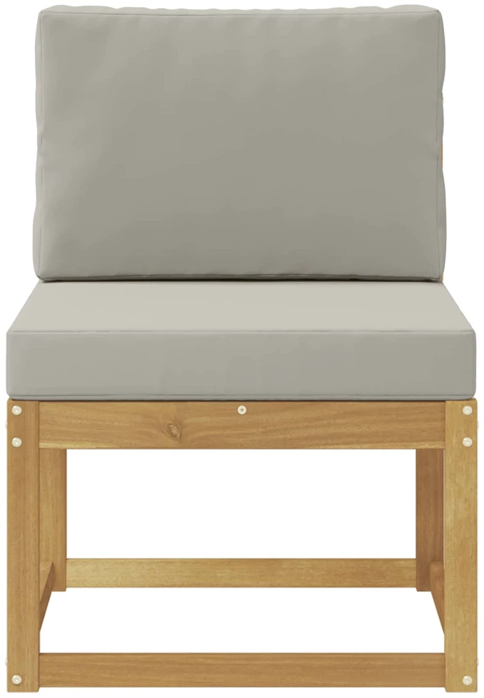 Lauko sofos komplektas Balta ir šviesiai pilka 59 x 63 x 73 cm